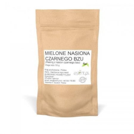 ESENT Mielone nasiona Czarnego Bzu (baza do peelingu) 100g